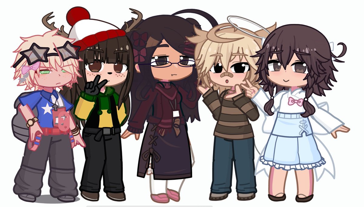 treehome77's tweet photo. these are all Maryland’s friends!!!
first one is texas!
second one is nunavut!
middle one is obviously maryland 
fourth one is juli 
fifth one is chae! https://t.co/r5t0d3uGts