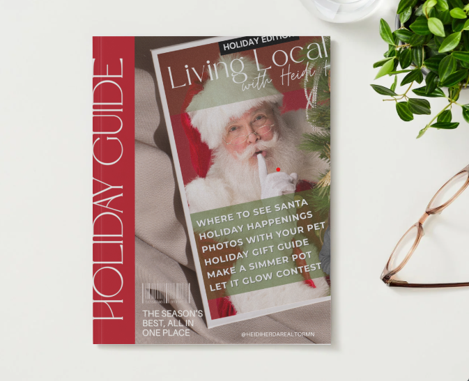 heidihomesearch's tweet photo. Your local Holiday Guide is here 🎄✨and packed with everything you need to make the season complete!! #guidetogiving #holidayhappenings #wheretoseesanta https://t.co/w93l5f7ME6 https://t.co/bODy4MfVgr