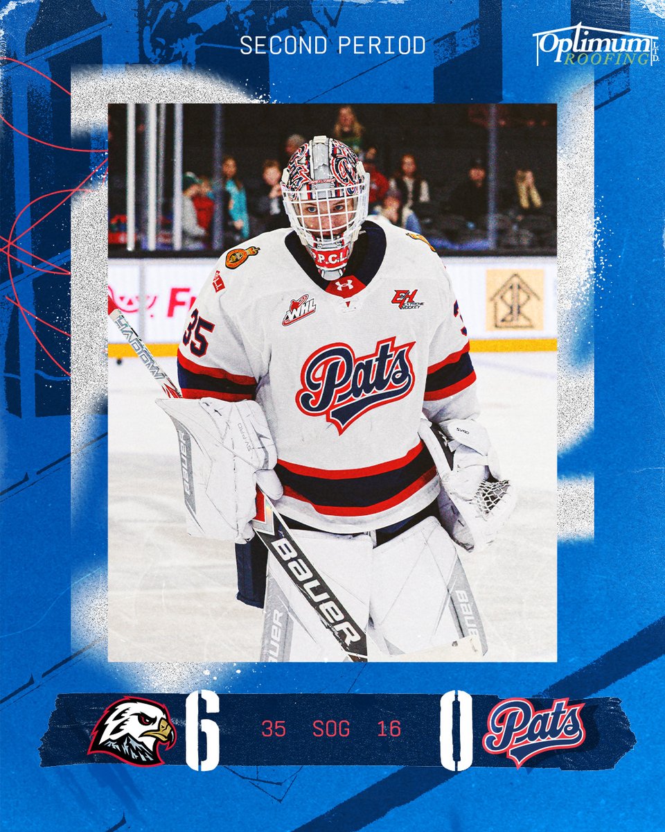 WHLPats's tweet photo. 20 to play.
@optimumroofing | #ReginaPatsHockey | #REGvsPOR https://t.co/X0IzKeDh3k