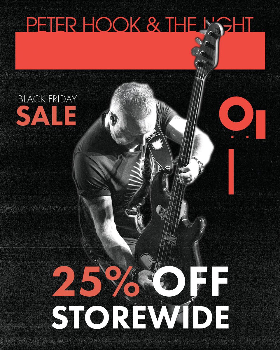 peterhook's tweet image. Attention North American fans - Black Friday sale is happening now over at our North American webstore!

Enjoy 25% off on items such as SIGNED 2025 tour shirts, SIGNED show specific screen prints, SIGNED 2025 tour posters, hoodies, hats, totes &amp;amp; more…

shop.kt8merch.com/collections/pe…