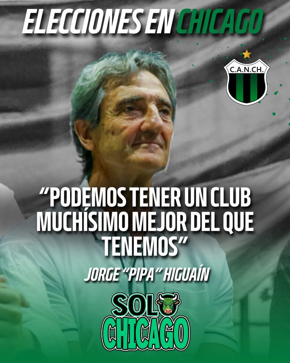 SoloChicago2025's tweet photo. Jorge “Pipa” Higuaín debutó en 1977 y jugó 4 años en Chicago antes de seguir su carrera en otros clubes como San Lorenzo, Boca, River y el Stade Brest de Francia.
 
Conoce bien el mercado del fútbol, fue también director técnico y acompañó a sus hijos durante su paso por varios de los clubes más importantes del mundo. 

Si Armando Seoane triunfa en las elecciones del 7 de diciembre Pipa Higuaín estará, junto a Hugo Salomón “Turco” Abdala, al frente de las relaciones internacionales y la generación de recursos.

El domingo 7 de diciembre vení a votar. Tu voto es fundamental para poder hacer el cambio que todos queremos en Chicago.

 #NuevaChicago #ChicagoSeTransforma #ArmandoPresidente #EleccionesChicago #ConstruirElCambio #nohaynadaigual #SOLOCHICAGO #PipaHiguain #UnitePorChicago