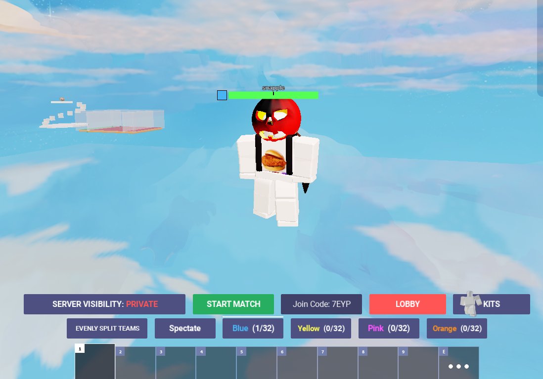 join yellow. bedwars. sharks and minnows