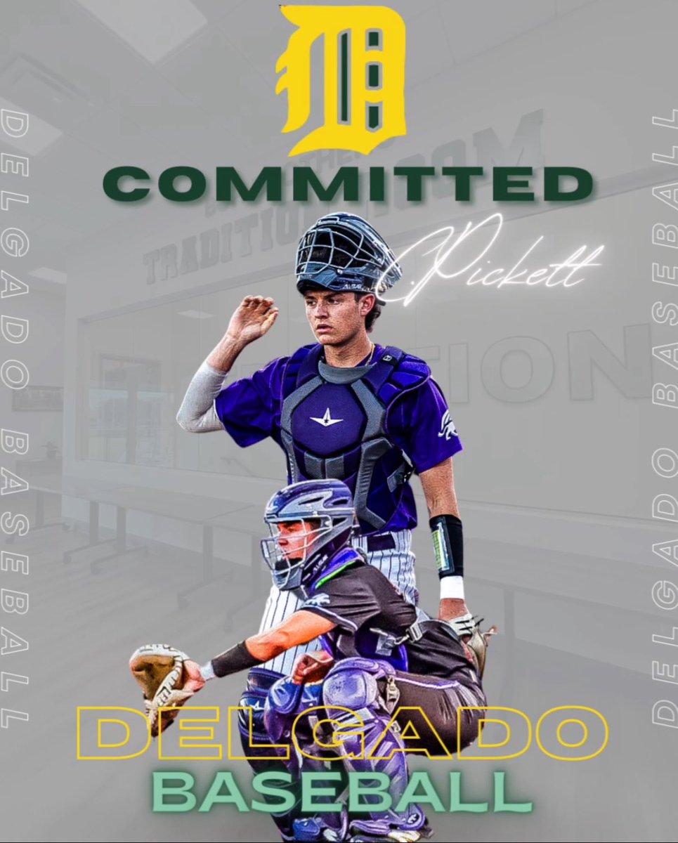 CooperPickett3's tweet image. I’m excited to announce my commitment to Delgado. I’m looking forward to the next chapter, first I want to thank God for blessing me with this opportunity, and coach’s and family who helped along the way! Fins UP🐬🐬@delgadodolphins @DTHSbaseball @Brennan_Font16 @PrepBaseballLA