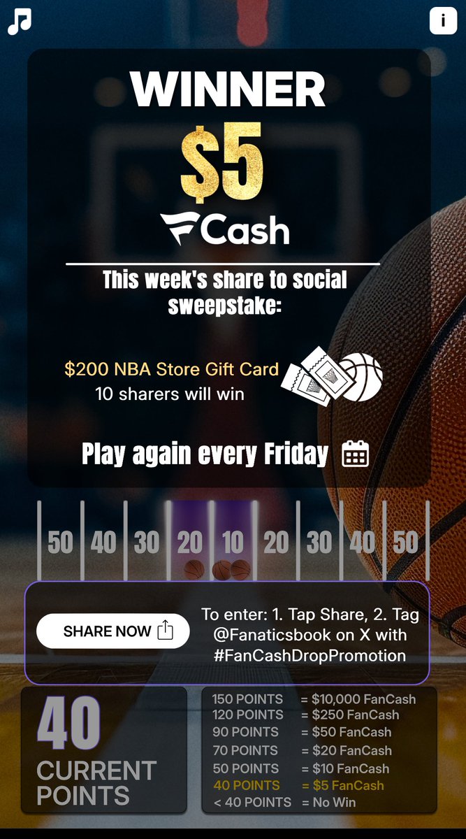 Play the #FanCashDropPromotion today

 fanatics.onelink.me/5kut/p6fykbjo