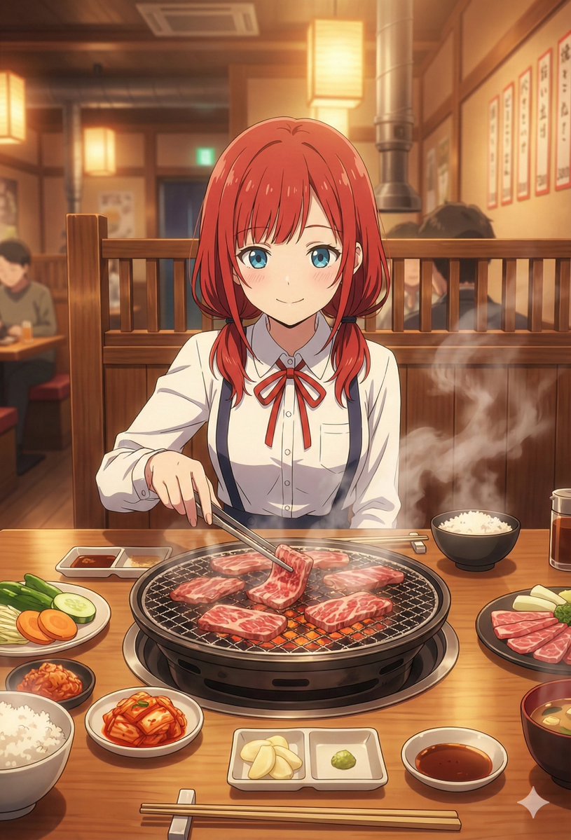 yukyu_haruka's tweet image. 11月29日は「いい肉の日」🥩

「いい（11）にく（29）」
と読む語呂合わせから生まれました💡

毎月29日は「肉の日」でもあるので
割引しているお店も多かったりします✨

食欲と創造欲が
同時に刺激される日ですね🔥

#AIart #AIイラスト #今日は何の日