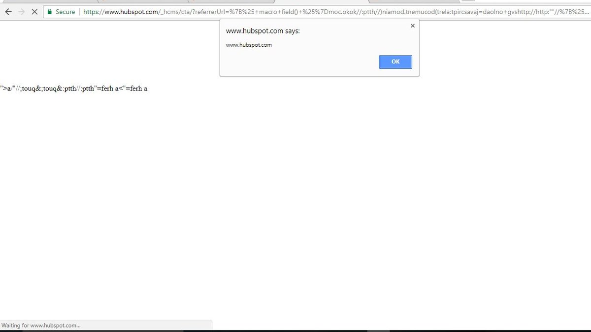 Back in 2018, I found a HubSpot CMS bug that combined partly SSTI + XSS across thousands of sites. One of my favorite finds! 
Read the full story: gistpad.com/reflected-xss-…