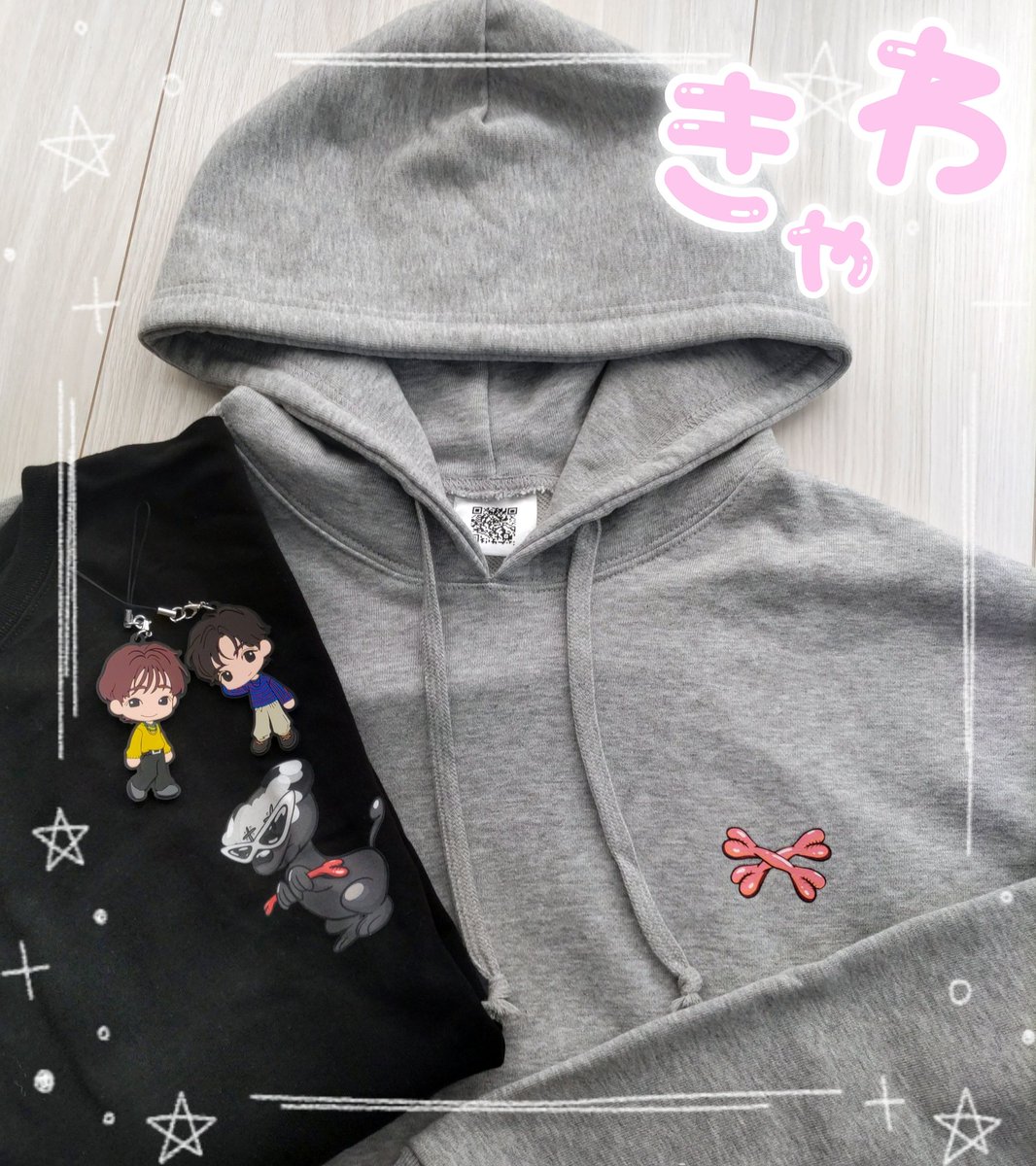 くにおパーカー届きましたっっ🐶🐾 Mでもめっちゃでかかったwwwけど