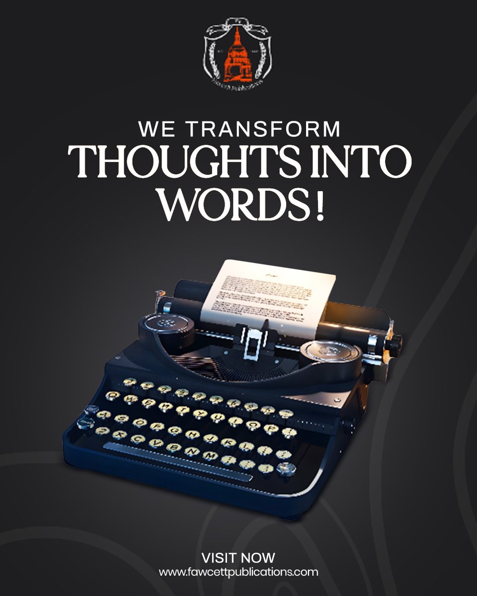 fawcettofficial's tweet image. We help writers bring their visions to life.

Whether you are a seasoned author or a first-time storyteller, we are here to make your book shine.

For more updates and inquiries:
fawcettpublications.com

#BookEditing #ManuscriptEditing #BestBookWriters  #BookPublishing