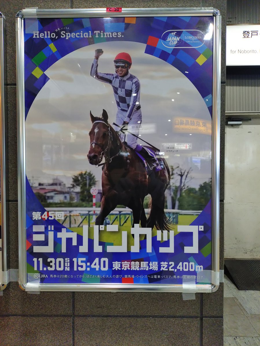 今年のジャパンカップはドウデュースのポスター