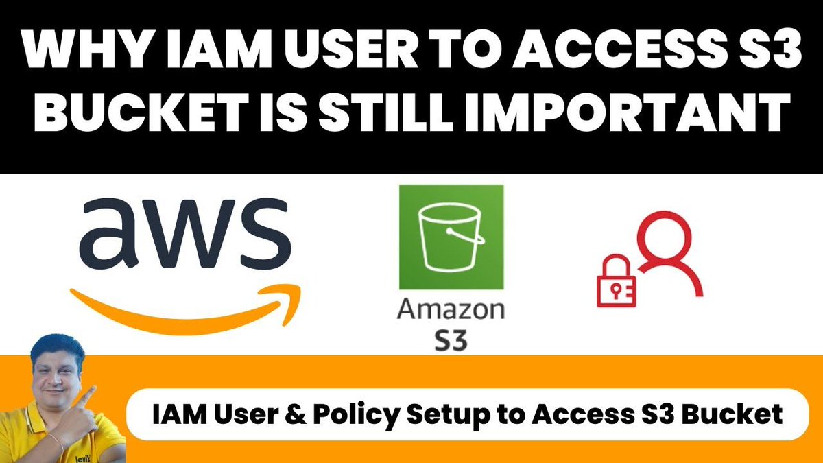 codeonedigest's tweet image. IAM User &amp;amp; Policy Setup to Access S3 Bucket | Step by Step Tutorial
youtu.be/c7RF0ww0hIY

#AWS #S3 #IAM #CloudComputing