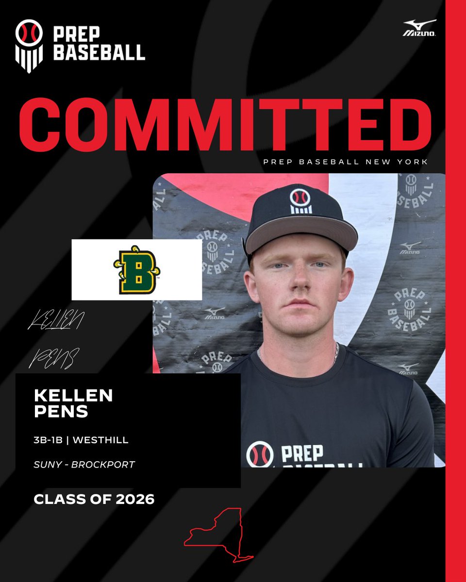 PrepBaseballNY's tweet image. 🚨Commitment Watch🚨

2026 3B/1B Kellen Pens (Westhill) has committed to SUNY Brockport

✅ 2025 NY Senior Games
✅ 2025 NY State Games

👤 loom.ly/G2qZUdE

#congrats #committed