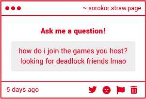 sorocore's tweet image. I just post the code whenever I feel like opening lobbies