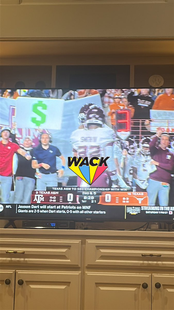 Please tell me the script above the score bug gets shut off soon. Taking away too much real estate on my screen