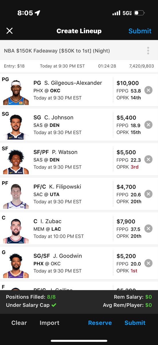 11-28 #NBA #DFS #Fantasy #Draftkings Night picks with Shai at PG