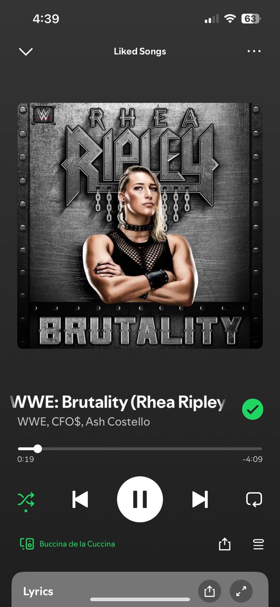 BurntToast57's tweet photo. Was re-reheating Thanksgiving lasagna like the feral lil mosher I am when @RheaRipley_WWE’s old theme BLASTS and my pants IMMEDIATELY give up and fall. Anyway, I guess I’m actually losing weight??? https://t.co/AX1zwFiPYh