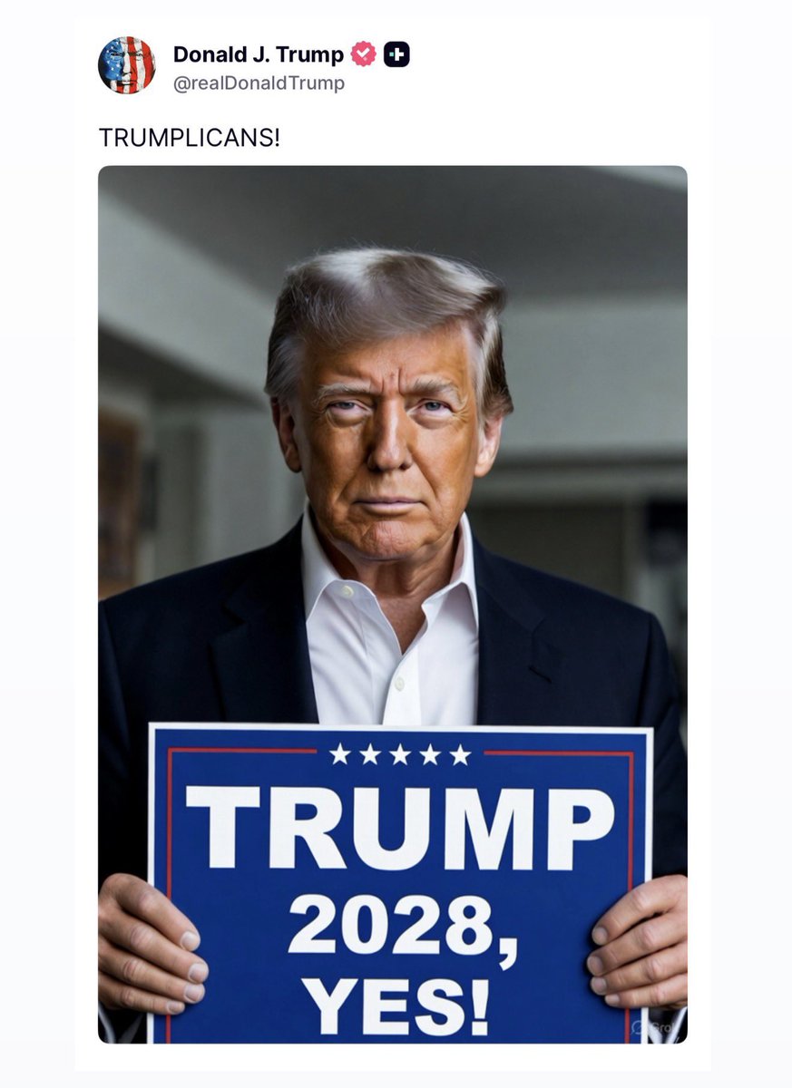 Trump just posted this! LFG Trump 2028🙏🏼🤣