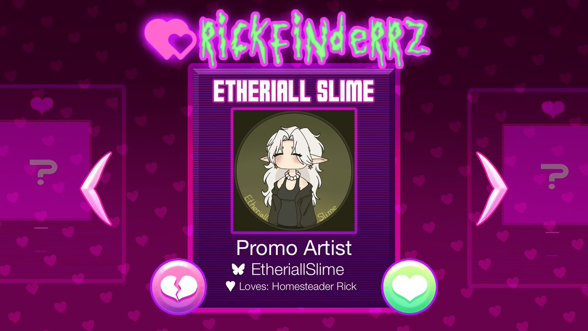 Meet Etheriall Slime, one of our promo artists! Please send them all the love!

bsky @ etheriallslime

♡♡♡♡♡♡♡

(Flier by rickle.guy!)
