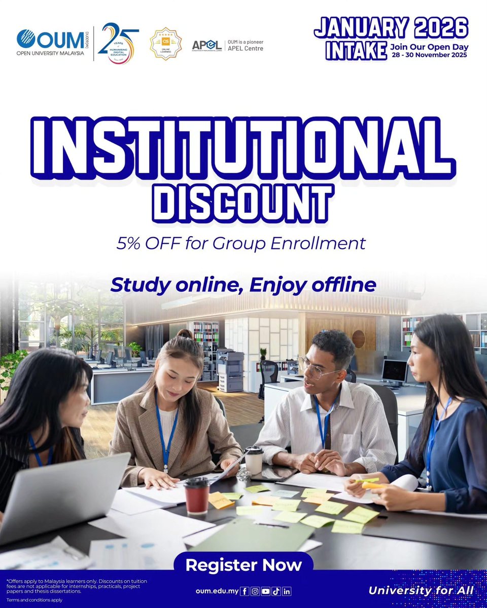 ManjungOum's tweet image. Our flexible online learning gives you the power to study anytime, anywhere, and at your own pace. This way, you remain in full control of your journey.