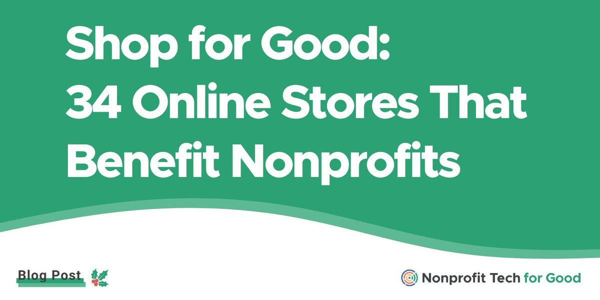 By shopping these 34 online stores, socially conscious consumers can channel some of their spending power this holiday season into the nonprofit sector and the Greater Good: buff.ly/GFmLDEU 🎁