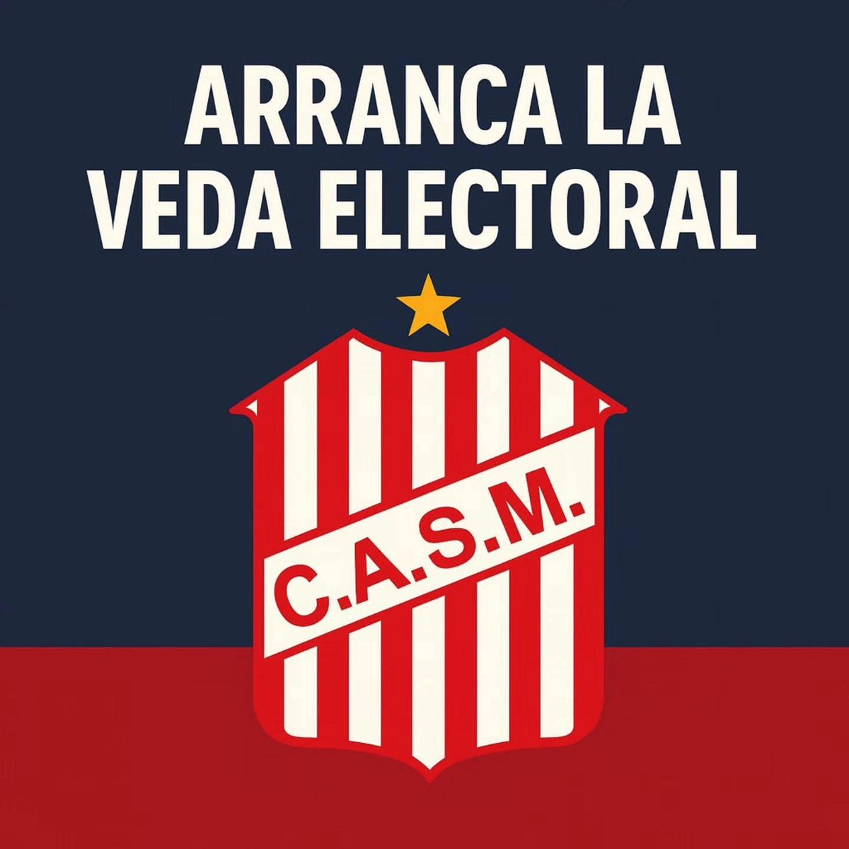 #SanMartínTuc Arranca la veda electoral en nuestro amado San Martín, pensemos bien que el domingo se elige quien conducirá el destino al Santo 🇦🇹