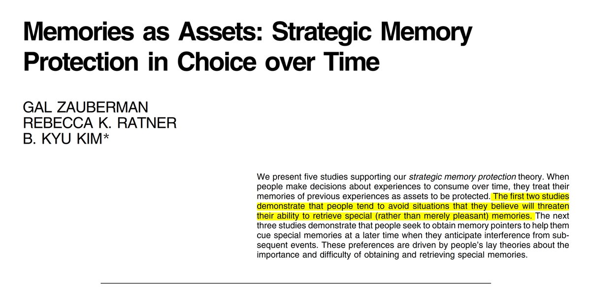Bazı anılar bizim için o kadar özeldir ki, o anının orijinal halinin kalmasını sağlamak için yaşandığı mekana tekrar gitmeyi istemeyiz.