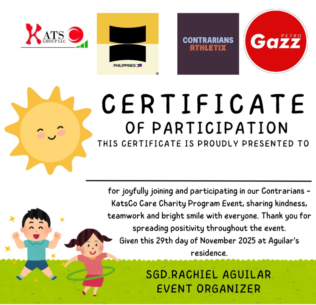 ᗯᗴ ᗷᑌIᒪᗪ ᗩ ᖴᑌTᑌᖇᗴ ᗯᕼᗴᖇᗴ ᗴᐯᗴᖇY ᑕᕼIᒪᗪ ᘜᖇOᗯՏ ՏᑌᖇᖇOᑌᑎᗪᗴᗪ ᗷY ᑕᗩᖇᗴ.❤️ 
Done making certificate and ready to print.

<a href="/KatsCoGroup/">㉿atsCo Group</a> 
<a href="/VictionPH/">Viction Philippines</a> 
<a href="/ContrariansNFT/">The Contrarians</a> 
<a href="/KatsDojo/">㉿𝕒𝕥𝕤ᴸ¹🔺🉐𝐗</a>
<a href="/Justin_The_Mind/">Justin</a> 
<a href="/plain_arthur/">AldrinBTC</a> 
<a href="/berryknots0810/">itsmeSHANEeey</a> 
<a href="/NFTxSira/">Sira Yan 🎒 Mad Aurorian</a> 
<a href="/CreatineWeb3/">C r e a t i n e</a>