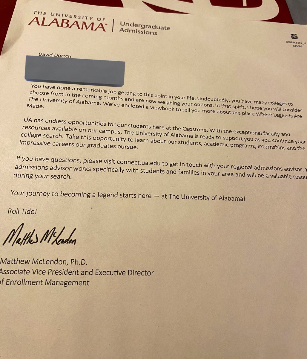 David_Dortch22's tweet photo. Thank you @UofAlabama ❤️! https://t.co/cnwXmem4Mh