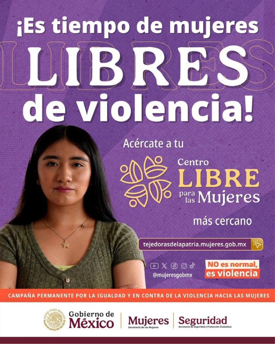 SESNSP's tweet photo. 💜🏢Los Centros de Justicia para las Mujeres están pensados en contribuir a la erradicación de la violencia en la sociedad y a la dignificación de las mujeres, y de sus hijas e hijos, mediante un modelo que tiene el proceso de la denuncia de violencia de género.

📲Puedes solicitar apoyo marcando al 079 y ubica el centro más cercano a tu localidad.

🔗Consulta el Protocolo Estandarizado para la Tramitación, Cumplimiento, Control y Seguimiento de Órdenes de Protección de Víctimas Mujeres, Niñas y Niños en los Centros de Justicia para las Mujeres
Aquí👉https://t.co/bEoWXqeV1V
#16DíasdeActivismo #079 #EsTiempodeMujeresLibresdeViolencia #NoEsNormalEsViolencia #ConstruyendoLaPaz