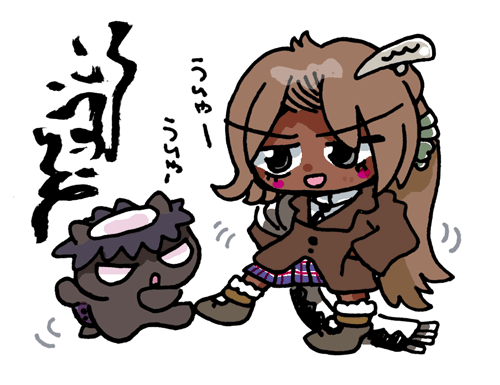 黒ギャルvs黒河童 