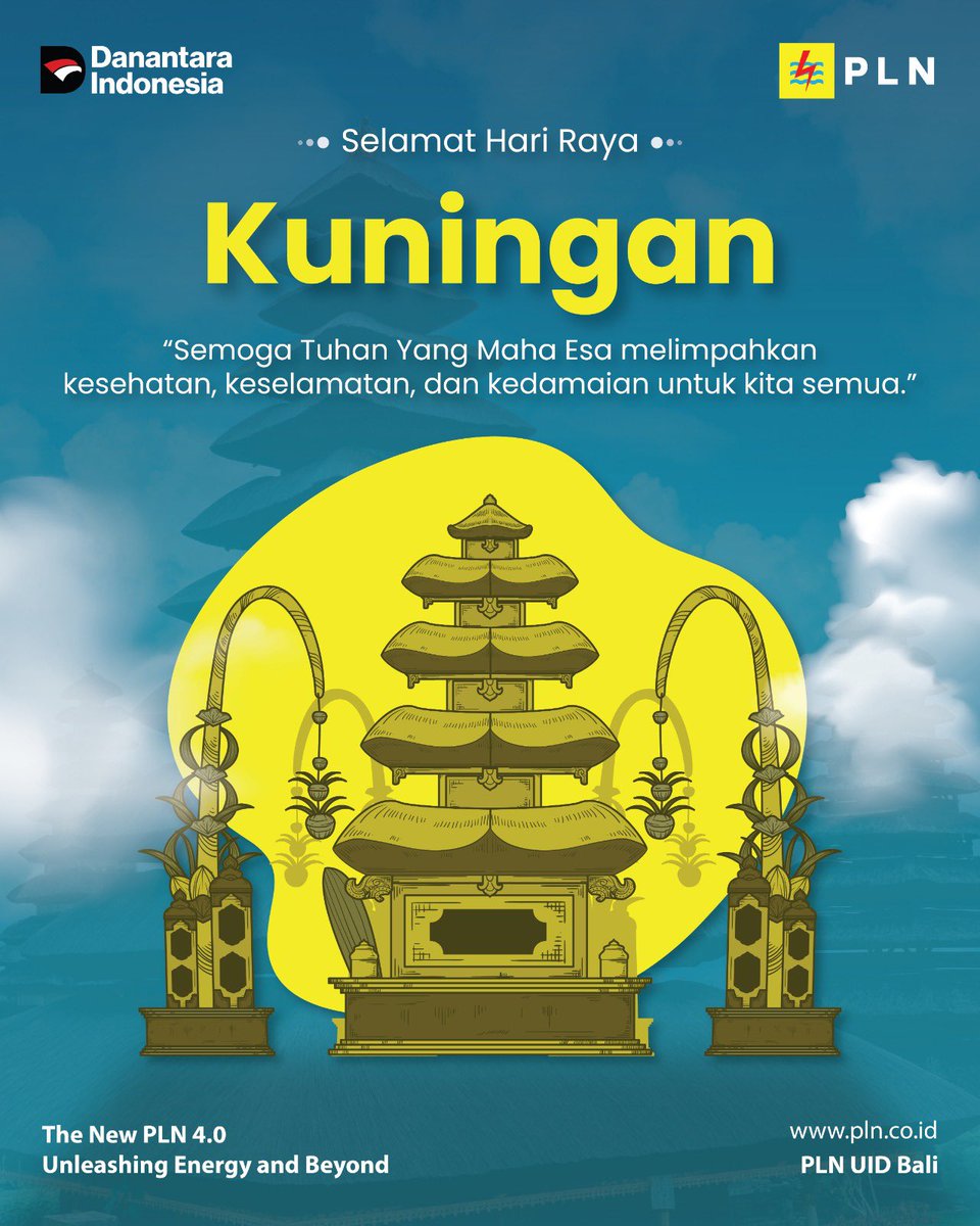 plnuidbali's tweet image. Selamat Hari Raya Kuningan 🌼

Semoga cahaya kebaikan senantiasa menyertai setiap langkah, menghadirkan kesehatan, keselamatan, dan kedamaian bagi kita semua.

PLN UID Bali – terus menghadirkan terang, menjangkau setiap harapan.

#PLNUIDBali