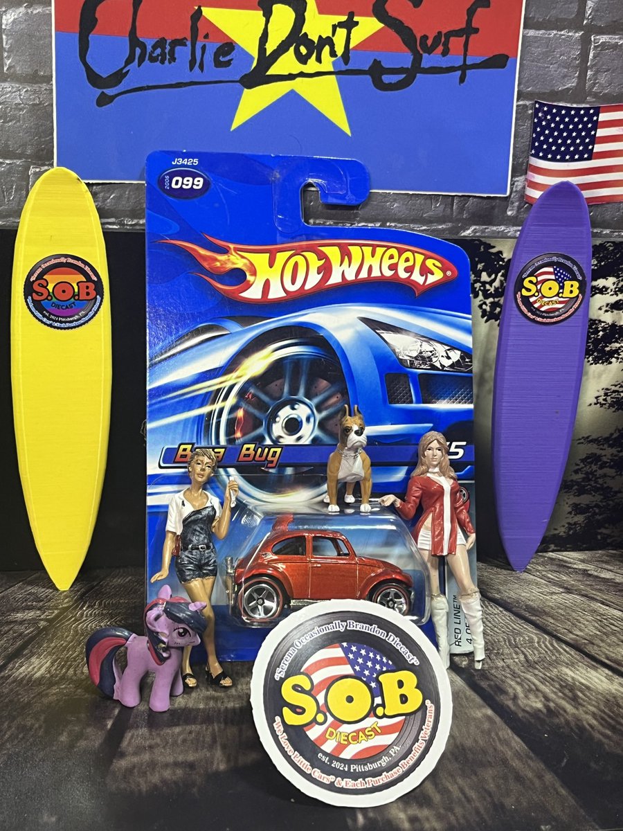 SOBDiecast's tweet image. SOBDiecast Send Off… 
A Hot Wheels Volkswagen Beetle Baja Bug. This lit’l bad ass is traveling to its forever home in Washington State. 

10% of sale proudly donated to support Veterans at the ⁦⁦@pattillmanfnd⁩ 

Thank You!