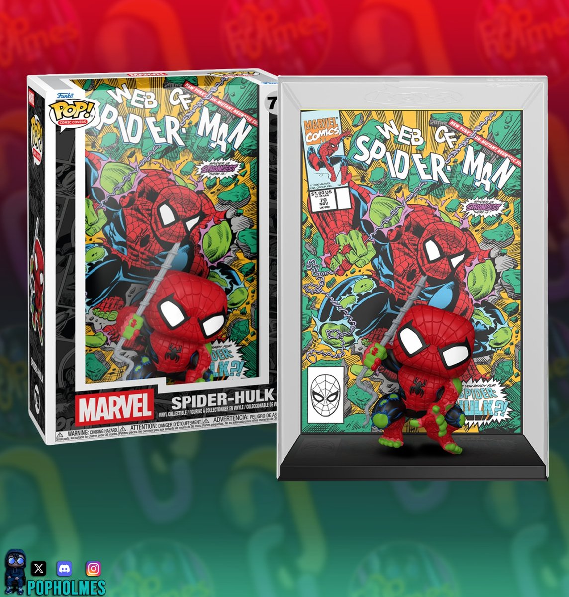 First look at Web of Spider-Man #70 Spider-Hulk Funko Cover
Preorders lands Wednesday 12/3 at links below
.
Amzn: popholmes.tech/l/amz1203
EntErth: popholmes.tech/l/ee
Funko: popholmes.tech/l/fspre
.

#ad #funko #funkopop #funkopopnews #funkoinfo #popholmes