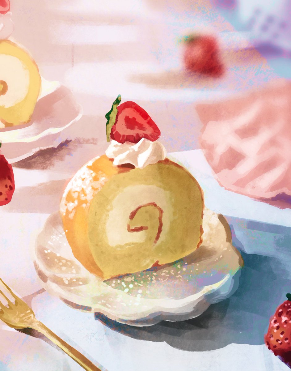 i got hungry so i did a quick study of cake