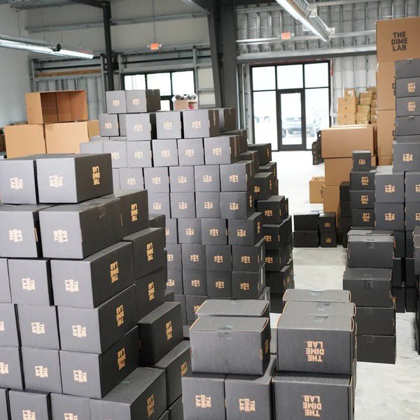ShopTheDimeLab's tweet image. We’ve officially had our biggest day in company history thanks to all of YOU!

The team was working hard packaging over 1,000 orders and we still have a ways to go - thank you so much for the patience!

We also have 20% off on all SCOUT💗 &amp;amp; DART❤️ footballs through Monday 🫡