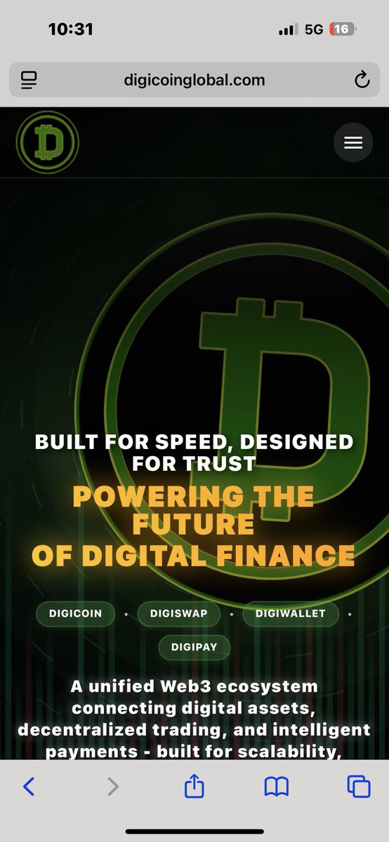 mayumayubaru's tweet image. 🚀 Digicoin公式サイトが本日ついにリニューアル公開！
Web3の未来を切り拓くエコシステム
「DIGICOIN / DIGISWAP / DIGIWALLET / DIGIPAY」
すべてが新しいステージへ。

さらに——
🔥 誕生1周年
⚡ DigiSwapまもなくローンチ
この3つが一気に動き出す“歴史的フェーズ”へ突入。…