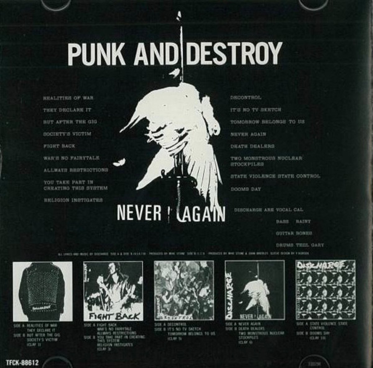 英国D-BEAT RAW PUNK 「Dischargeディスチャージ」 1993年作品国内限定