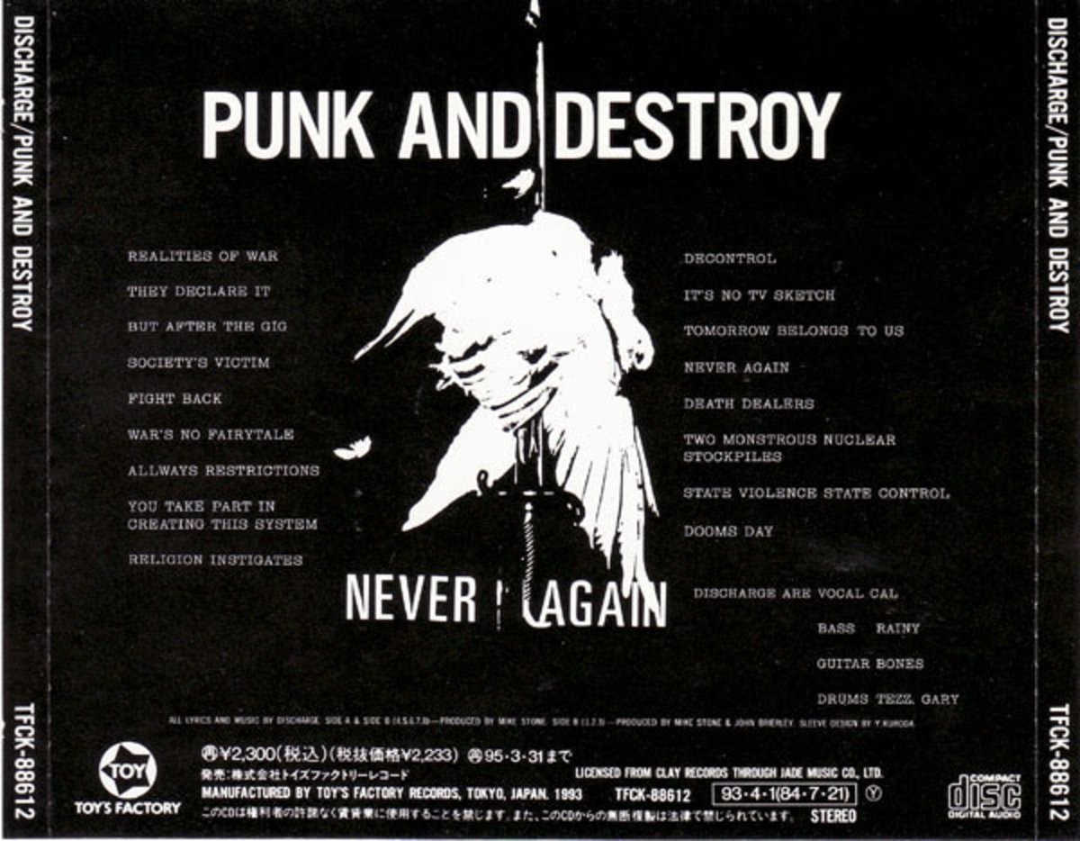 英国D-BEAT RAW PUNK 「Dischargeディスチャージ」 1993年作品国内限定