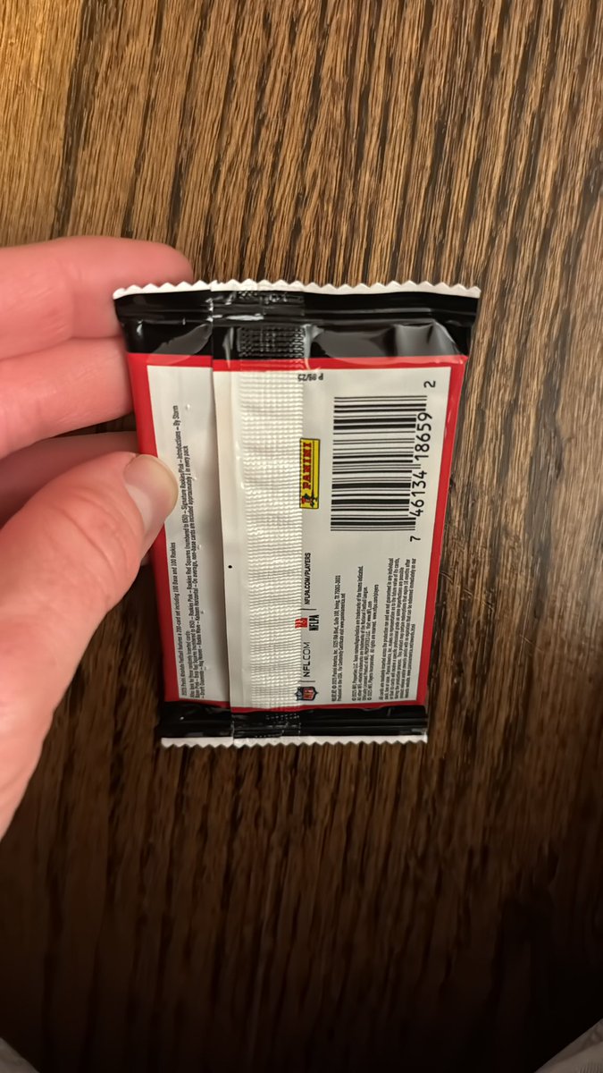 Hey <a href="/PaniniAmerica/">Panini America</a>, tonight I bought a single pack of 2025 Absolute NFL tonight <a href="/lids/">Lids</a> and the pack has obviously been opened and re-sealed. Went to open it with my 11-year old when we got home and noticed how stiff the seam was and the obvious re-adhesive. Thoughts? Solution?