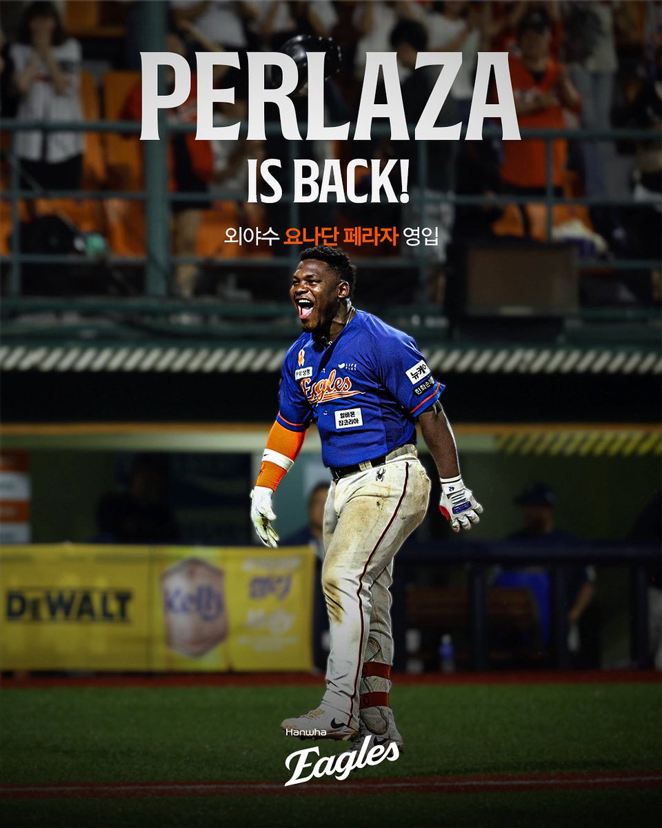 hoodi_thespace's tweet image. 페라자 𝒊𝒔 𝑩𝑨𝑪𝑲!

구단은 지난 시즌 페라자의 수비능력 성장과 라인드라이브 타구 생산능력을 확인했고 NPB 구단 등과 영입전 끝에 총액 100만 달러 계약완료👾

다시 돌아온 페라자의 소감💬

”한화이글스와 함께하며 팬들의 열정과 변함없는 응원을 깊이 느꼈는데 다시 한화이글스 유니폼을…