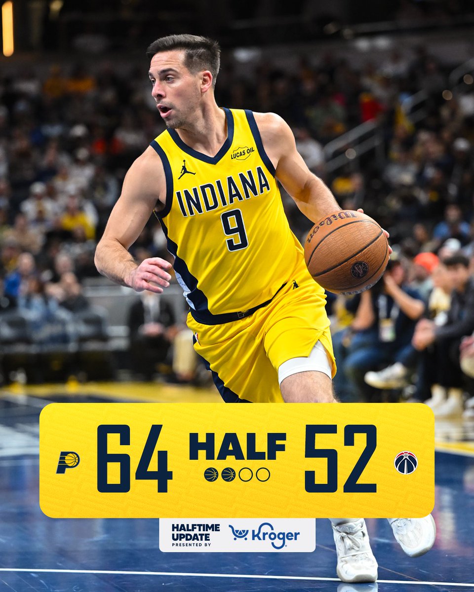 up a dozen at the break.