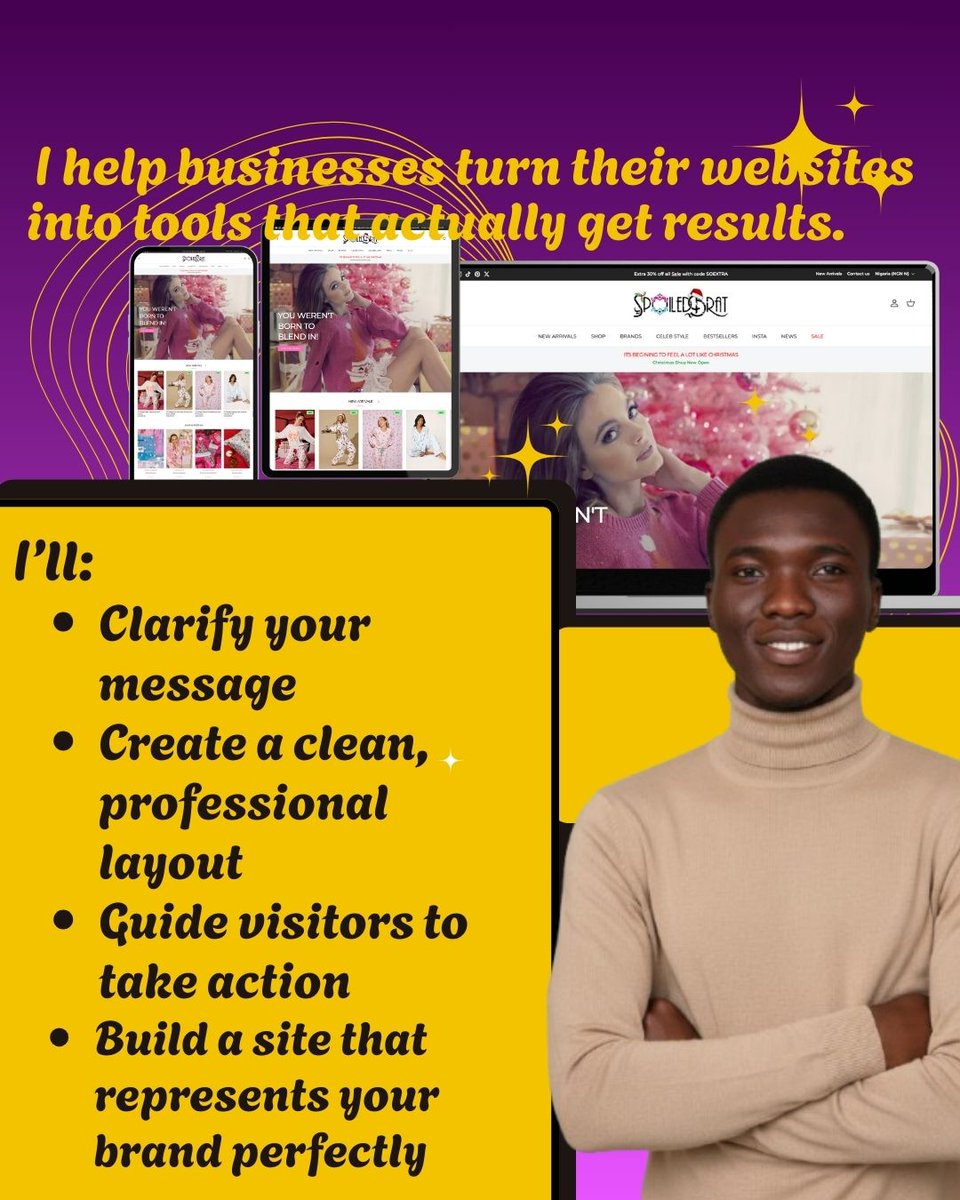 samie_adeolu's tweet image. Your website should work as hard as you do. Let’s make it happen.

 #WebDesigner #ProfessionalWebDesign #BrandIdentity #BusinessSupport #WebsiteSuccess