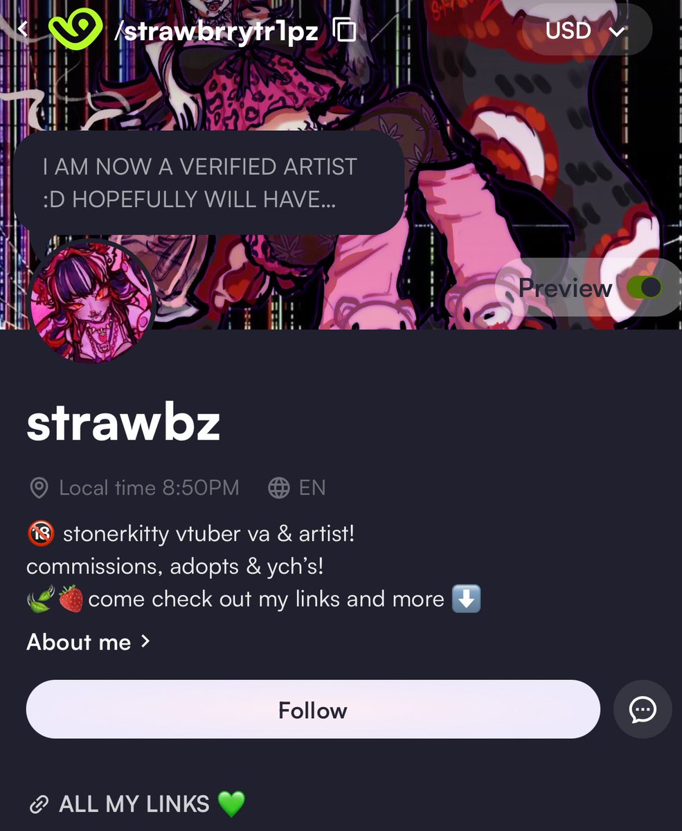 strawbrrytrips's tweet image. i am now verified on vgen &amp;gt;:3

(ty @AliSynnVT ml ..)

hopefully ill have my art comms up and ready again on here &amp;amp; kofi! 
+ va reel ready on twt by next year!

aaaaa sososo much to do :3c