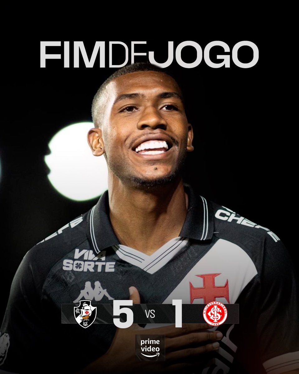 VascodaGama's tweet image. Em noite com 𝐜𝐡𝐮𝐯𝐚 𝐝𝐞 𝐠𝐨𝐥𝐬, Vasco goleia o Internacional por 5 a 1 em São Januário 🌧️💢

⚽️⚽️ Rayan 
⚽️ Andrés Gómez 
⚽️ Barros 
⚽️ Nuno Moreira 

#VASxINT 5️⃣-1️⃣ 
#Brasileirão2025
#VascoDaGama