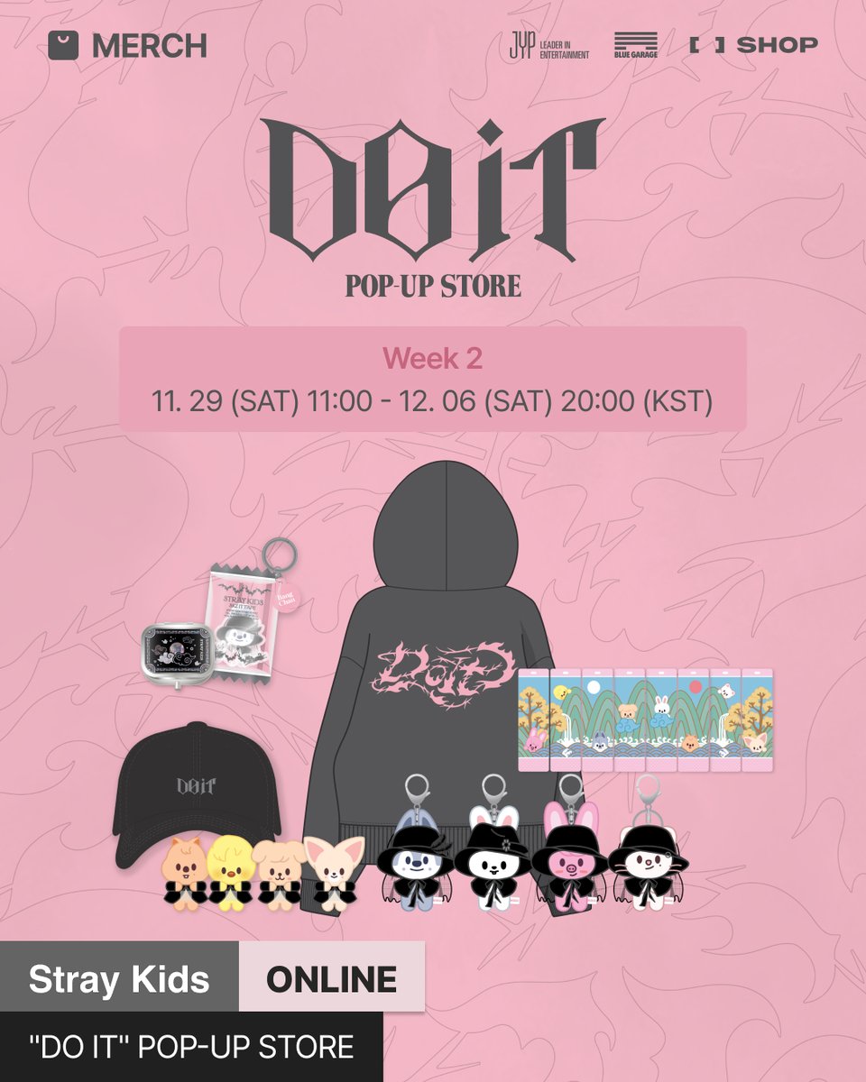 FANS SHOP ‘DO IT’ 팝업 스토어 ONLINE SALES WEEK2 오픈 안내 이미지