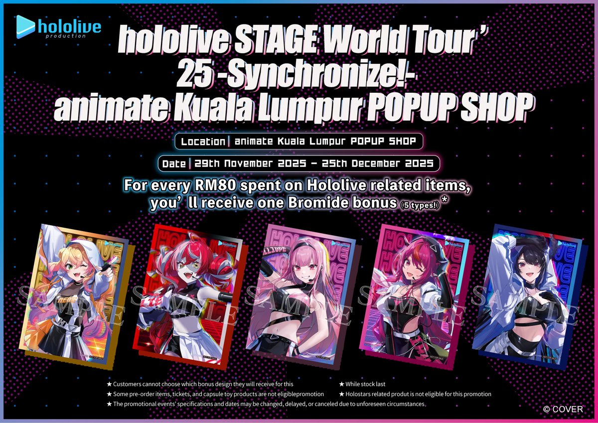 Starting today! The “hololive STAGE World Tour '25 -Synchronize