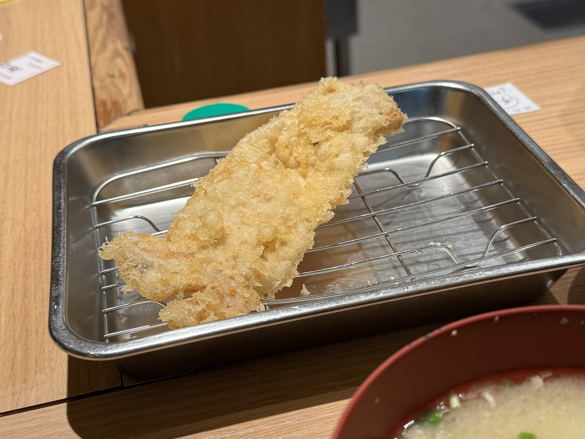 Whos2nd's tweet image. ありがとうございました
良い天ぷらでした
7種で1,150円ほど
腹一杯食える文化