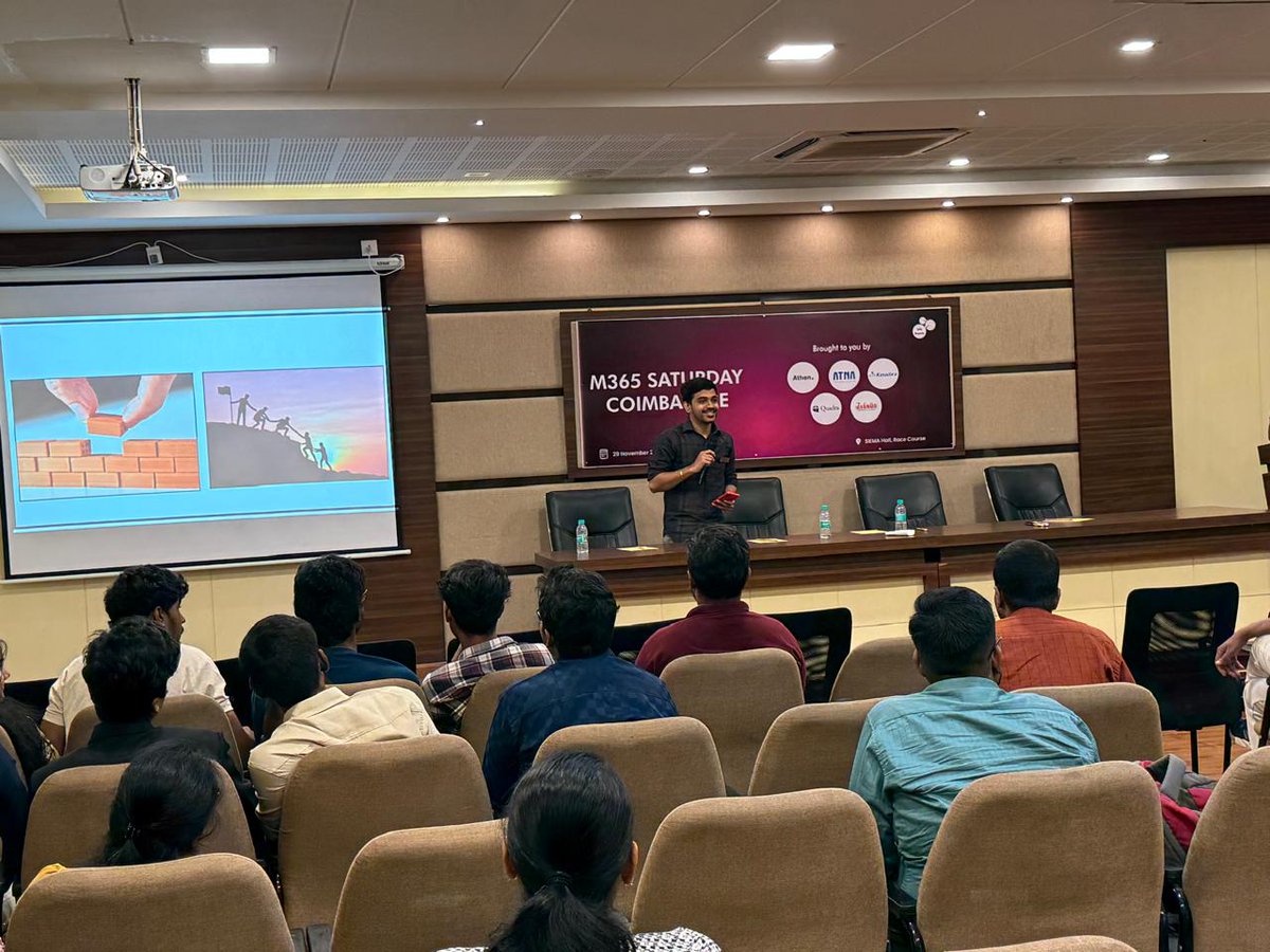 🧠 𝗔 𝗾𝘂𝗶𝗰𝗸 𝗲𝗻𝗲𝗿𝗴𝘆 𝗯𝗼𝗼𝘀𝘁!

The Kasadara team led a fun Connections game to engage and refresh our attendees.

#M365Coimbatore #M365Saturday #AIatWork