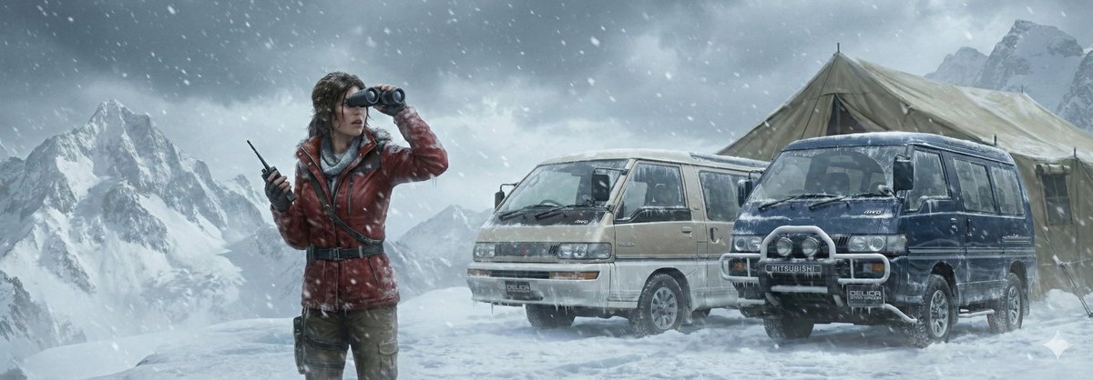 Alcorex17's tweet image. Im just imagine , she drove through siberia with a van, (my favorite van actually XD)
.
#mitsubishi #delica #siberia #LaraCroft #TombRaider