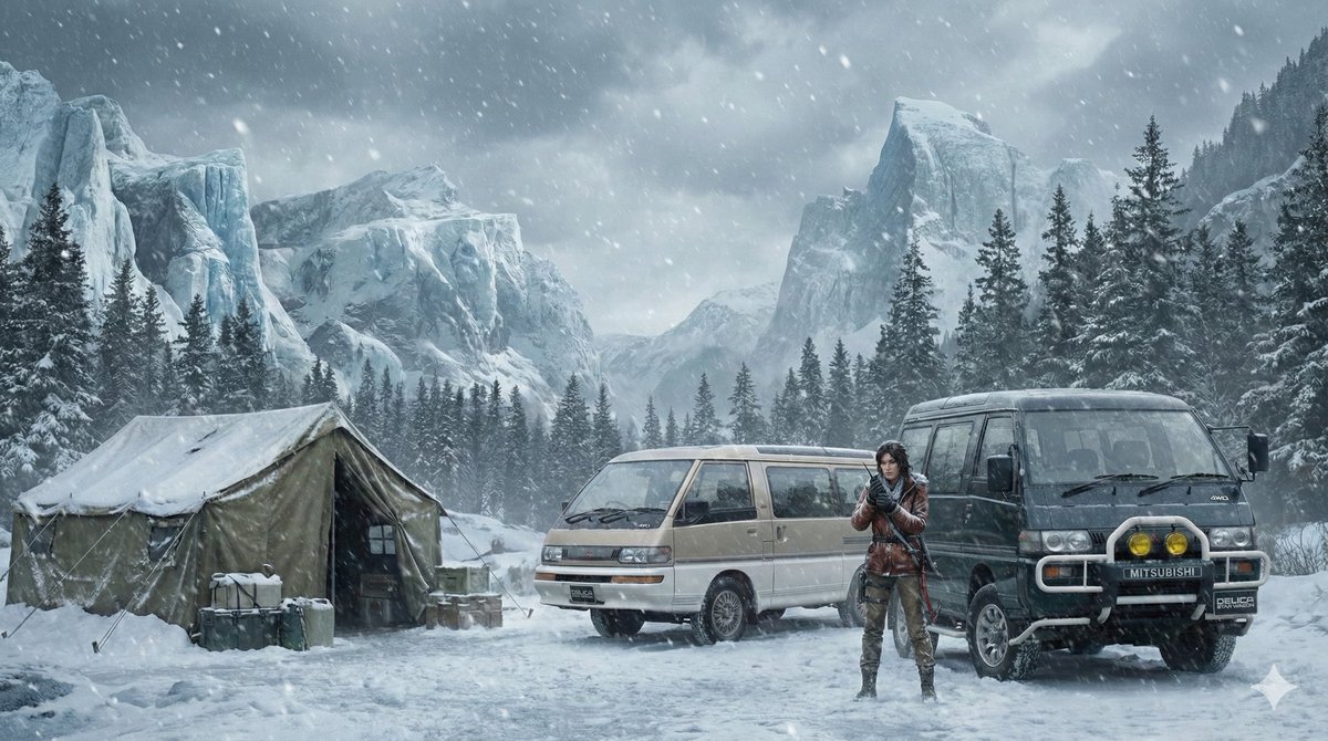 Alcorex17's tweet image. Im just imagine , she drove through siberia with a van, (my favorite van actually XD)
.
#mitsubishi #delica #siberia #LaraCroft #TombRaider