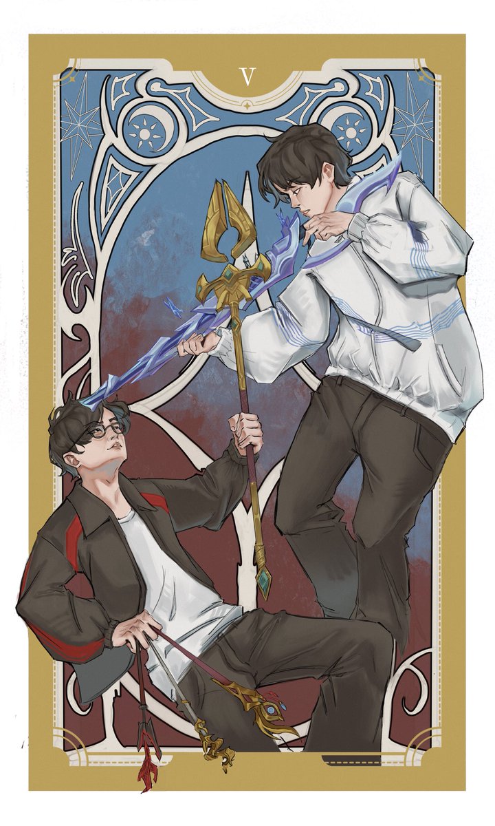 soapsaps's tweet image. Five of Wands - Competition, feelings of envy, a showcase of skill, and growth 

I feel like they fit perfectly 🌟